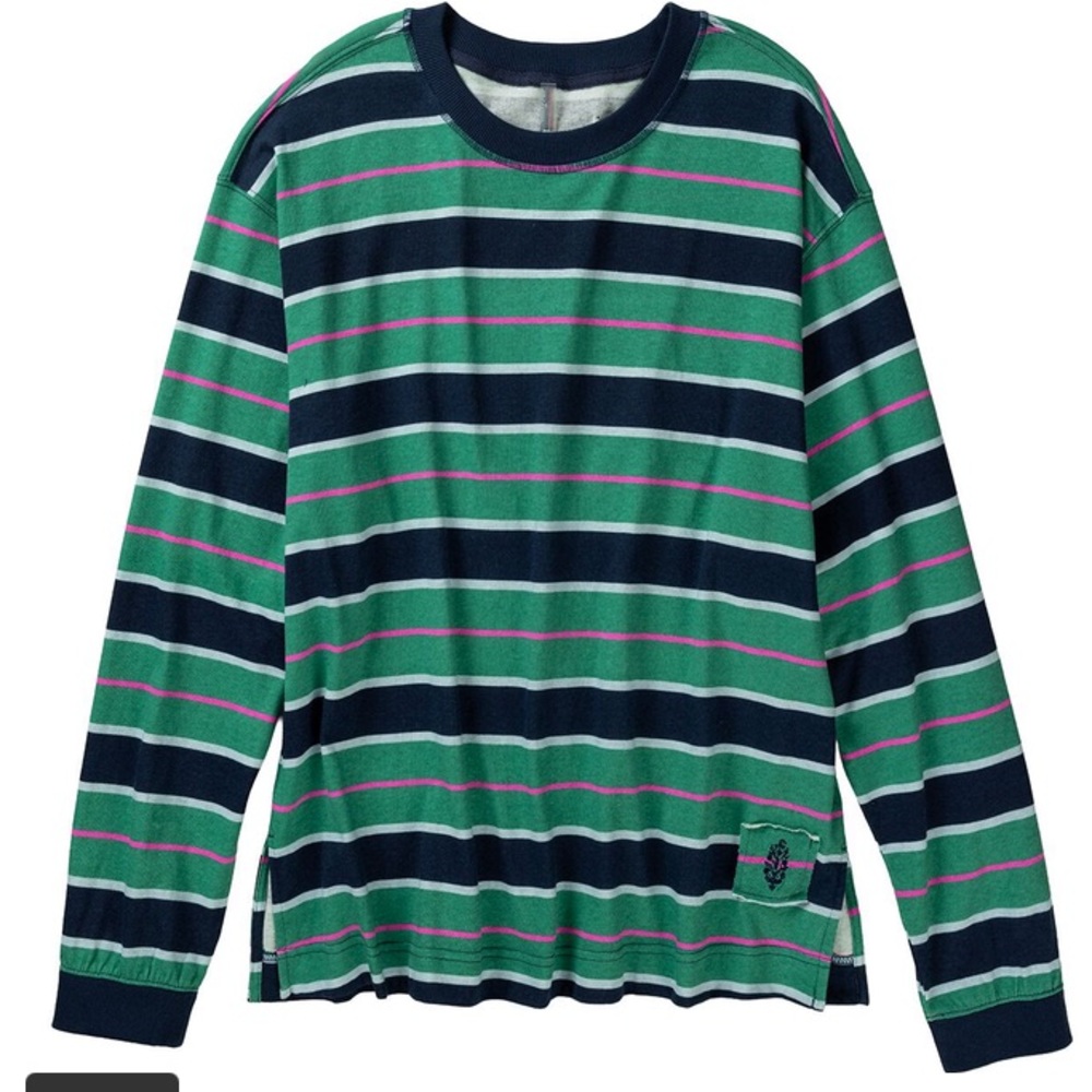 FIRM PRICE NWOT FP MOVEMENT BY FREE PEOPLE STRIPED HUSTLE LAYER - Picture 2 of 14